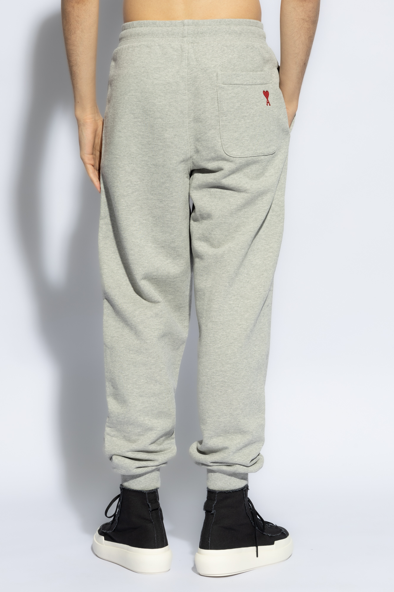 Grey Sweatpants with pockets Ami Alexandre Mattiussi - Vitkac Canada